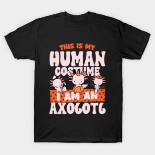 This is my human costume im  an Axolotl T-Shirt